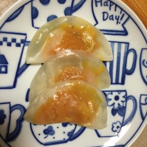 赤ちゃんにっこり　離乳食完了期に　かぼちゃ餃子